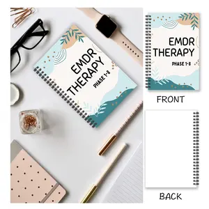 A5 size EMDR Script Stages 1-8 Textbook: 50 page Eye Movement Psychotherapy Worksheet for Trauma Tolerance and Reprocessing-Adult Mental Health Resource with Exercises and Diary Tips