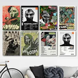 MF DOOM Music Pop Album Cover, HD Printing Poster, Home, Living Room, Room, Office Decoration Painting Unframed Poster