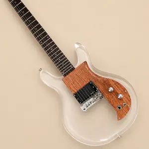 Acrylic Guitar, Acrylic Body, Rosewood Fretboard, Emg Pickups, 24 Frets,Chrome-plated hardware