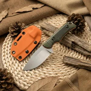 Fixed Blade Outdoor Knife with Sheath – Durable 8Cr13MoV Steel & G10 Handle, Practical Everyday Utility Tool for Camping & Outdoor Use | Easy Gift Choice for Outdoor Lovers