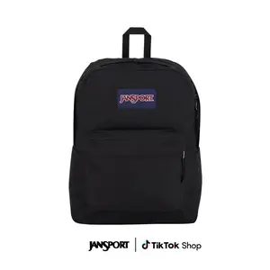 JanSport SuperBreak One Backpacks - Durable, Lightweight Bookbag with 1 Main Compartment, Front Utility Pocket with Built-in Organizer - Premium Backpack, Black