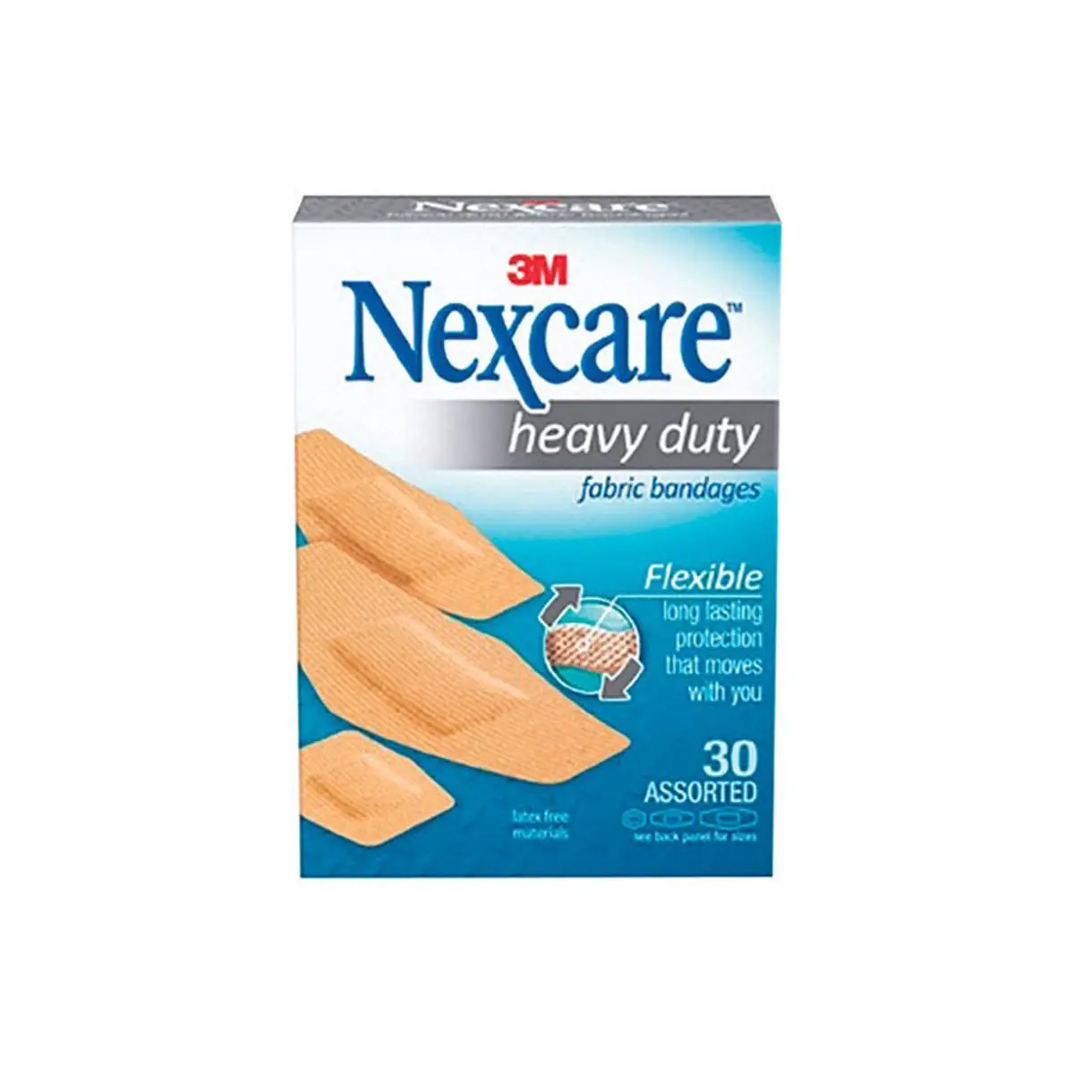 Nexcare Nexcare Heavy Duty Fabric Bandages, Pack of 30 - 6 per Case