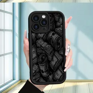 Stylish And Creative Phone Case with a Minimalist Money Pattern, Suitable for Both Men And Women, Designed to Be Shockproof. Compatible with IPHONE Models 17 16E, 17 16, 17 16Pro, 17 16PLUS, 17 16PM, 15, 15Pro, 15PLUS, 15PM, 14, 14Pro, 14PLUS, 14PM, 13, 1