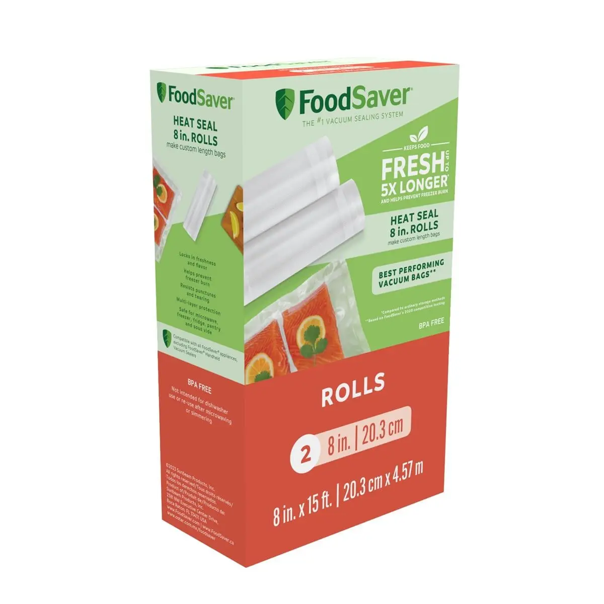 Foodsaver Clear Vacuum Sealer Roll - Pack of 2