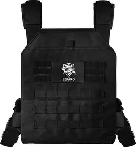 Adjustable Weighted Vest, Tactical Weight Vests for Men and Women, Body Weight Vest for Strength and Endurance Training, Fitness, Running, WODs (Weight Vest Plates Not Included)