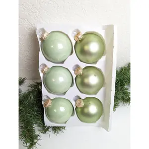 Krebs Green Vintage Christmas Ornaments