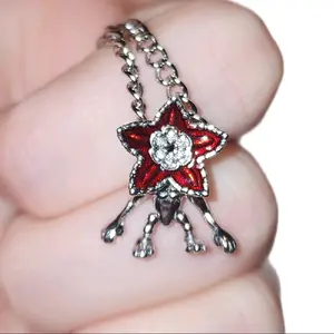 Stranger/Thïngs - Demogorgon - Necklace - S925 charm with Stainless Steel chain -Charming Design with Unique Quirky Charm for Spooky Lovers & Versatile Appeal