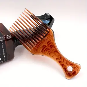1pc/2pcs Oil Comb Hair Big Tooth Comb Men's Big Back Hair Styling Comb Fork Pick Hair Salon Hair Detangling Comb
