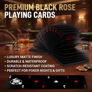 Unique Pattern PVC Playing Cards｜Waterproof & Flower-Backed｜For Gaming, Magic & Party Fun