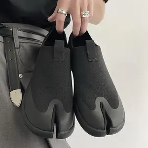 Men And Women Lightweight Soft Soled Sneakers Loafers Tabi Split Toe Half Slippers Breathable Shoes
