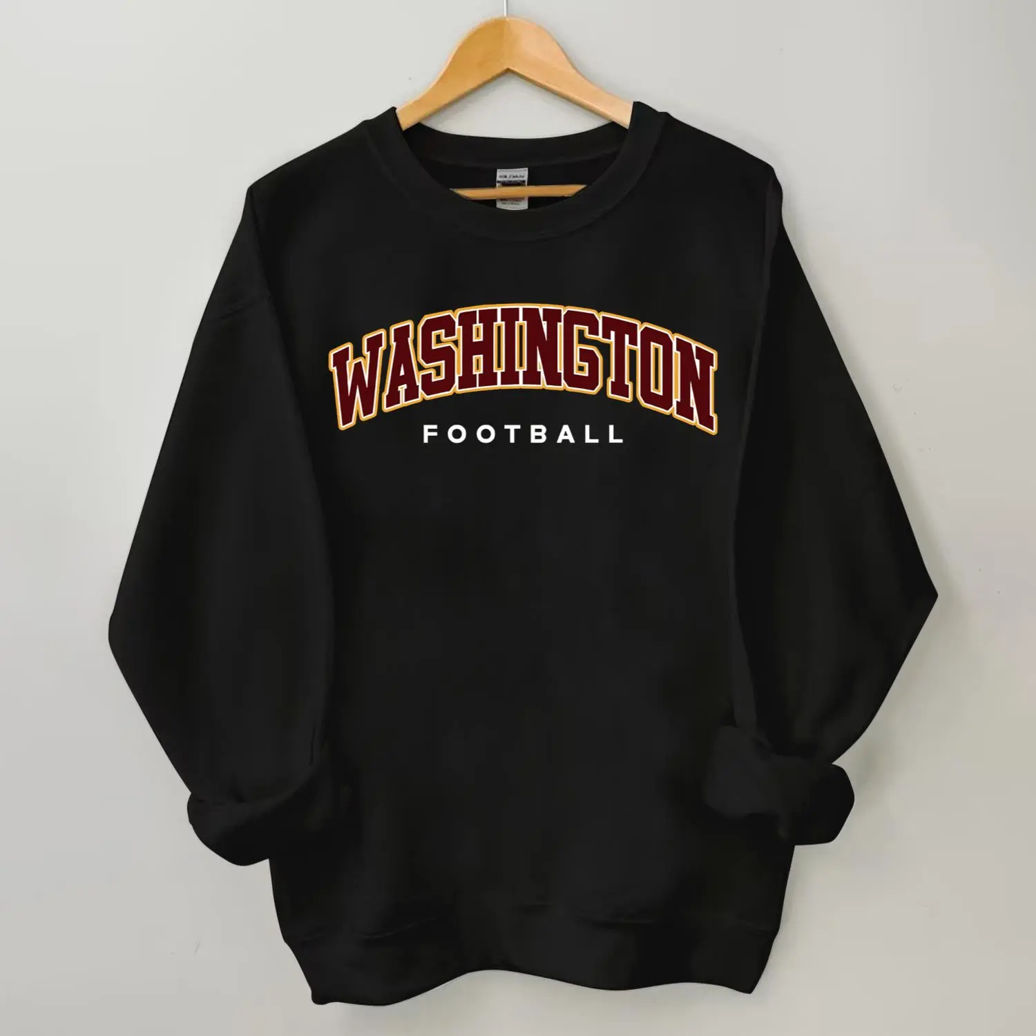 Commanders Retro Football Sweatshirt, Vintage Crewneck Game Day Fan Apparel