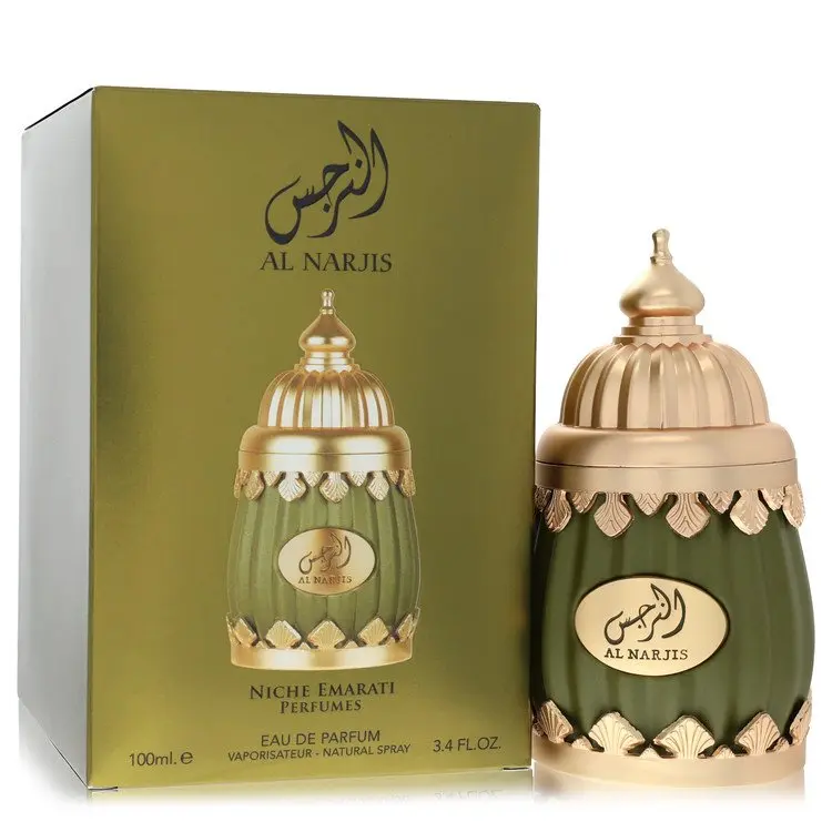 Lattafa Al Narjis Unisex Arabic Eau De Parfum Spray - 3.4 oz Niche Emirati Fragrance with Floral, Oriental, Spicy, Woody, Earthy Notes (Product Code 568392) - Smelling Good, Niche Perfume, Aromatic Scent Unisex Fragrance, Arabic Perfume Bottle Unisex Frag