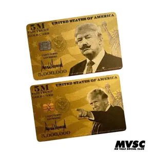 5 Million Gold Card - Card Stickers - 2 Card Skins for Credit, Debit & Other Cards - Air Release Channels, No Impact on Card Use