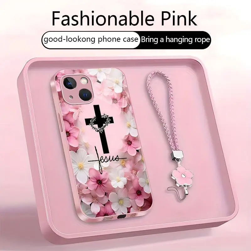 Suitable for [iPhone 15 Plus] Women's high-end phone case，A wide variety of patterns for you to choose from.This phone case prays for you，God will bless you and bring you good luck YM99
