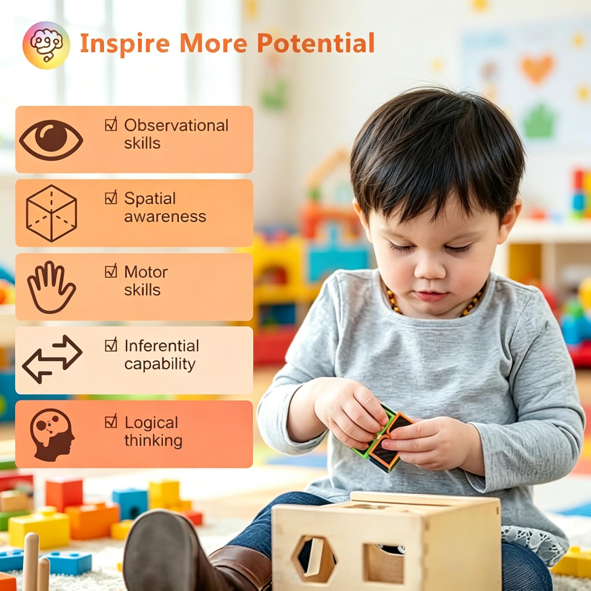 Speed Cube Set, 4 Pack Magic Cube Bundle Includes 2x2x2 3x3x3 4x4x4 Pyramid Puzzle Cube, Carbon Fiber Sticker Smooth Turning Brain Teaser Toy, Birthday Party Christmas Stocking Stuffers Gift for Kids Teens Adults