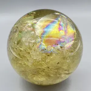 Yellow crystal ball  Natural crystal products