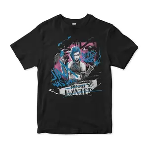 Arcane Jinx Was Here T-Shirt, Unisex Vintage Streetwear, League of Legends Shirt, Fashion Cotton, Full Colors, Full Sizes, For Men, For Women