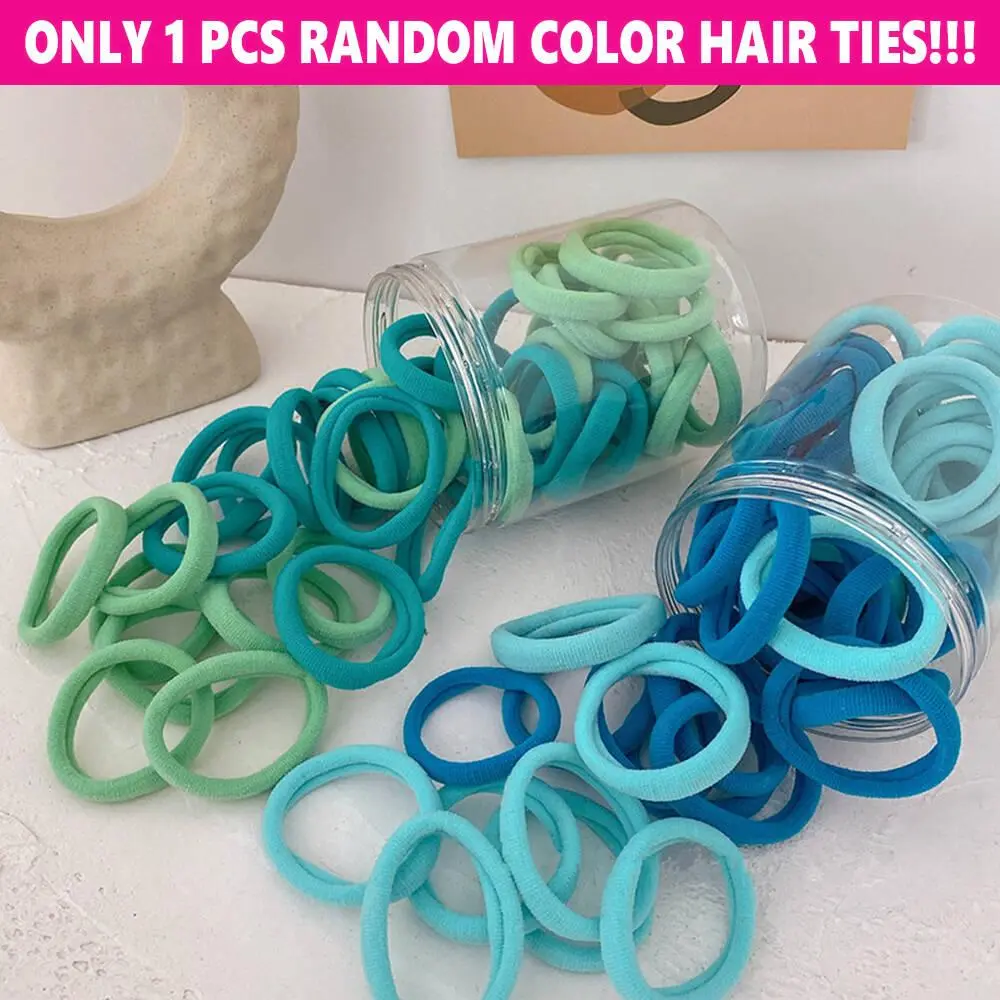 Random color（Only 1pcs）Thick Seamless Brown Hair Ties Ponytail Holders Hair Accessories No Damage for Thick Hair, Valentine's Day Gift(Not For Sles)