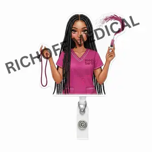 Rich Off Medical | phlebotomy hottie med barb badge reel