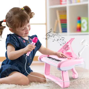 22 Key Musical Keyboard Toy with Microphone, 1 Count Multifunction Piano Toy for Gift, Early Education Musical Instrument Toy