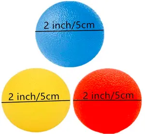 3 Resistance Levels Physical Therapy Hand Exercise Ball Stress Relief Balls Set Squeeze Balls Kits