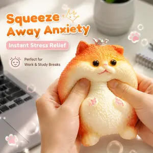New Sumshyne Squishy-Adorable & Soft Cat Toy,Slow-Rising, Sensory-Soothing Stress Reliever,Alleviates Anxiety & Stress,A Fun Desk Accessory for Adults