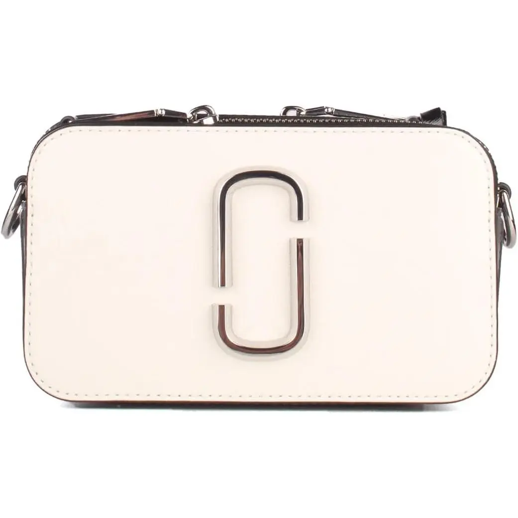 Marc Jacobs The Snapshot Crossbody Bag - Cotton Multi 2S3HCR500H03-164, Colorblock, Runway, Adjustable Strap, Dual Top Zipper, Dust Bag Included, Leather, Multicolor