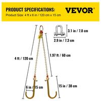 9260 lbs - 5/16" x 2'