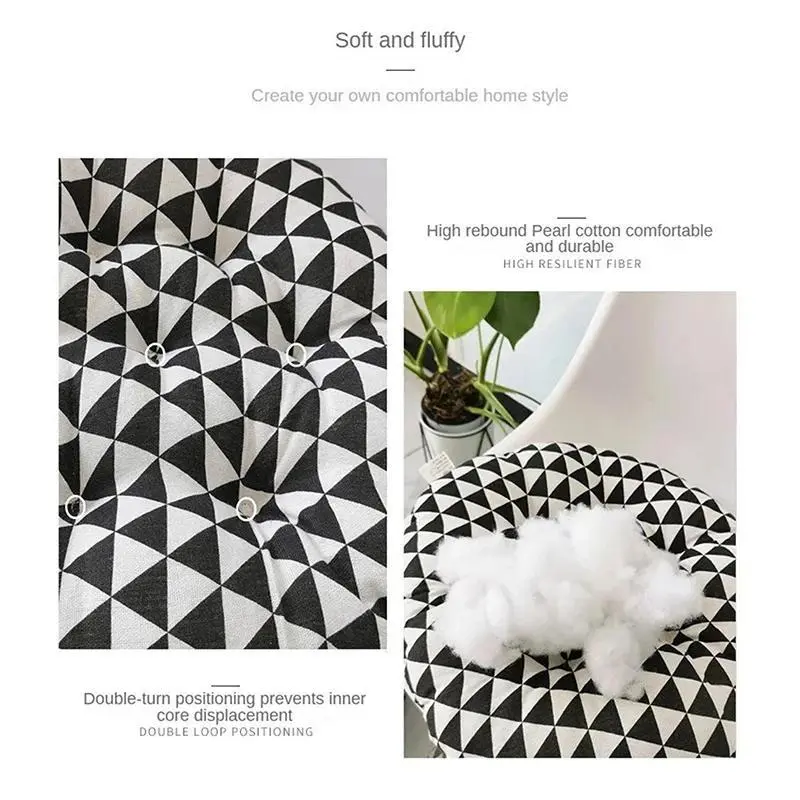 Coarse Cloth Round Style Cotton And Linen Style Seat Cushion Home Circular Cushion Japanese Style Futon Cushion Decoration