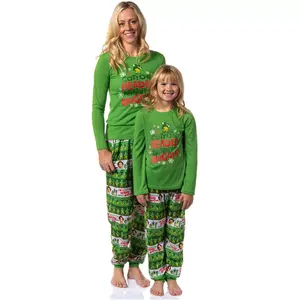 Intimo Elf The Movie Girls' Film Cotton-Headed Ninny-Muggins Jogger Pajama Set (10/12) Green