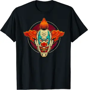 Scary Creepy Clown T-Shirt - Dayahcolber Shop 21B08HGF445Y