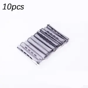 10pcs Short Hair Rollers with Lid, Gentle Plastic Curling Irons, High Crown Design, Safe for Hair Health, Perfect for Styling