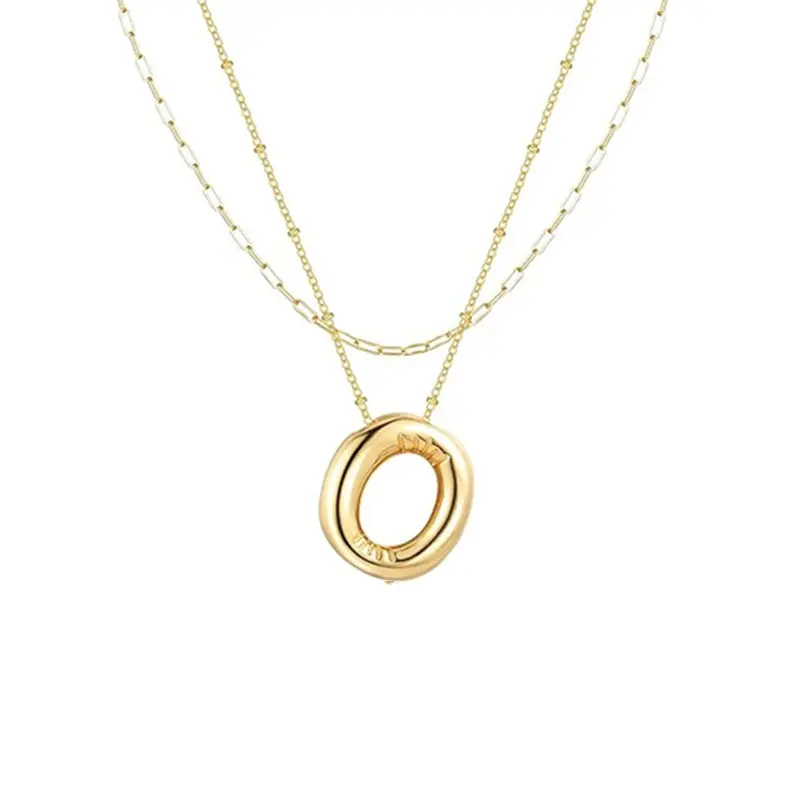 Paper clip double chain O