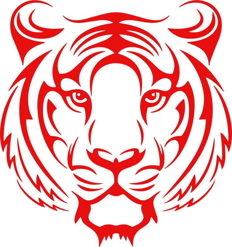 Durable Tiger Face Car Sticker for All Vehicle Models