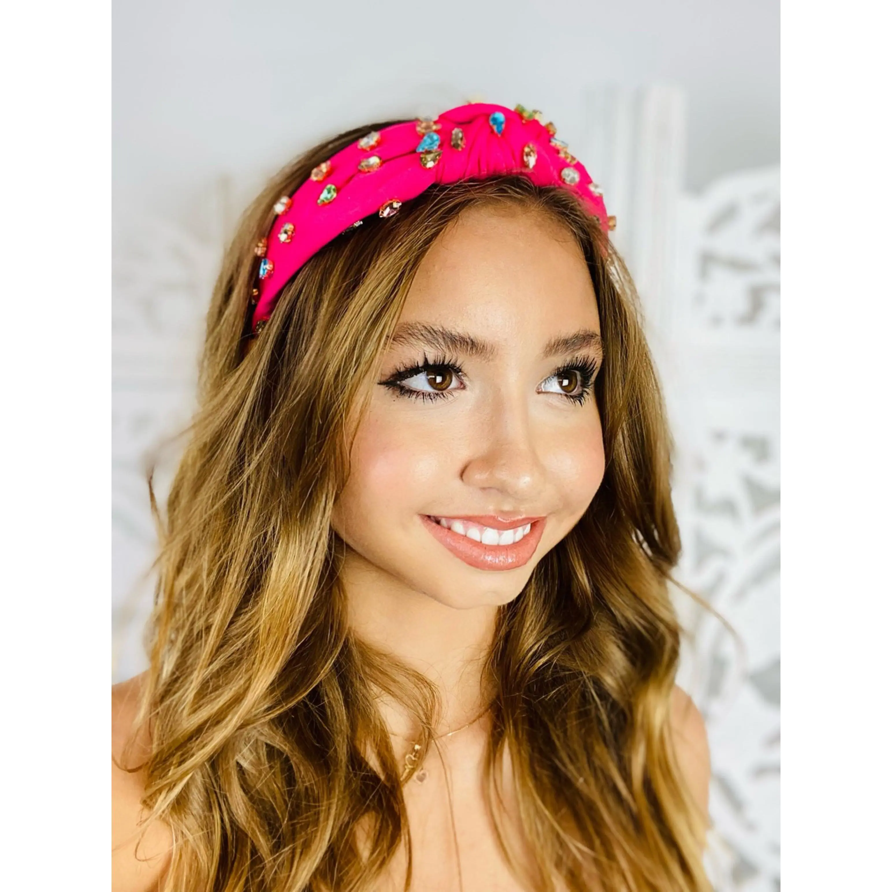 GENEVIEVE Rhinestone Studded Headband