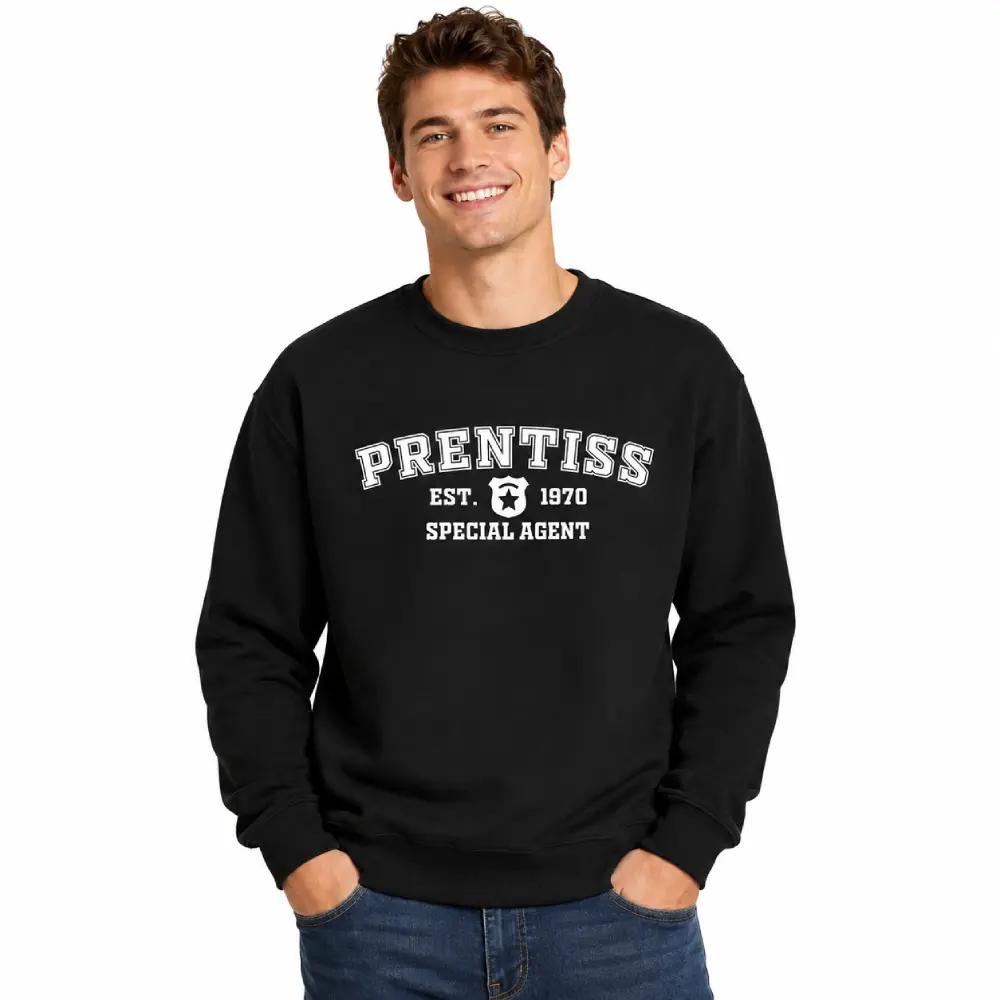Criminal Minds Emily Prentiss FBI BAU Crewneck Sweatshirt Vintage Unisex TV Show Sweater Casual Fitted