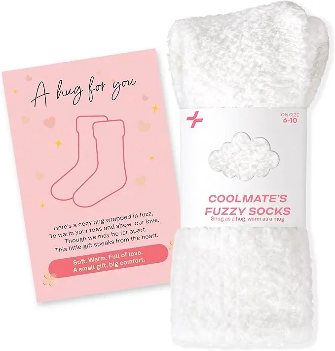 Fuzzy Soft Cozy Comfy Socks Warm Birthday Gifts for Women | Comfortable Casual Sleep Home Bed Cloud Booties Socks, Perfect Warm Winter Gifts for Wife Girlfriend or Mom Gradma
