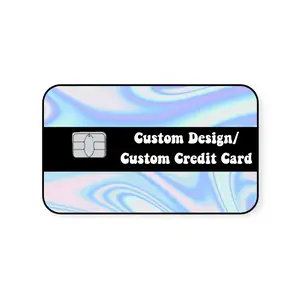 Custom Credit Card Design Create Your Own Cute Small Chip Holographic Credit Card Decal Sticker Card Skin Vinyl Sticker Card Cover stylish Debit Skin Cover