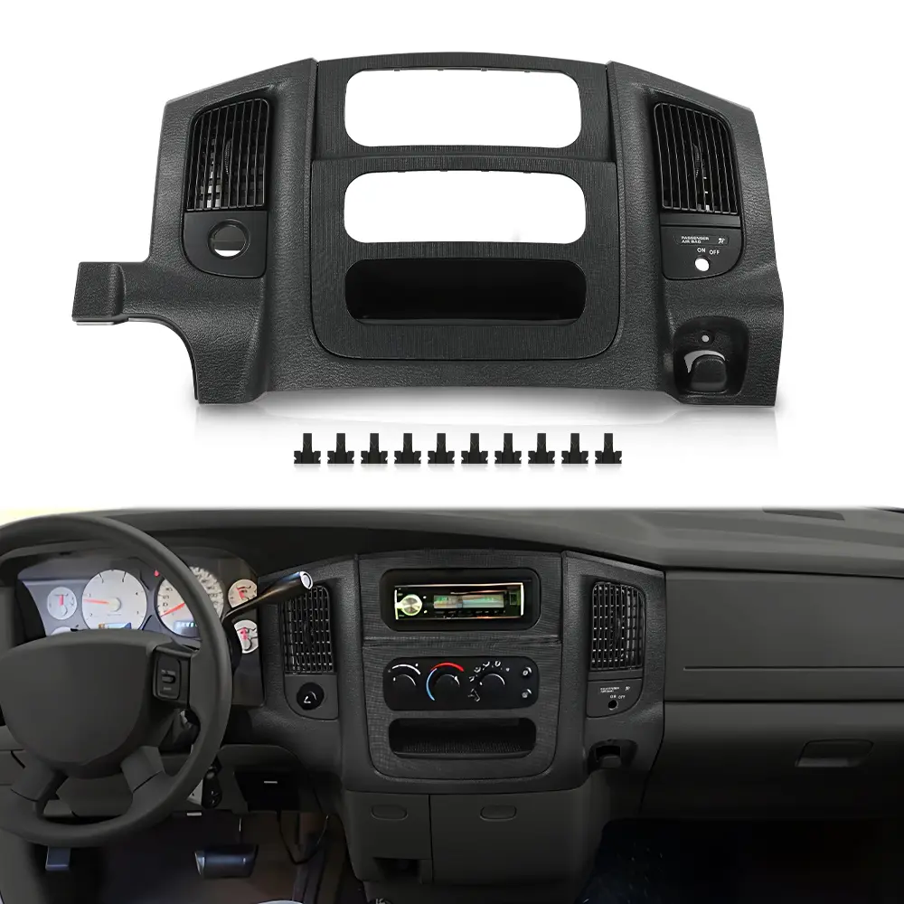 Radio Control A/C Heat Dash Bezel Fit For 02-05 Dodge Ram 1500 2500 3500