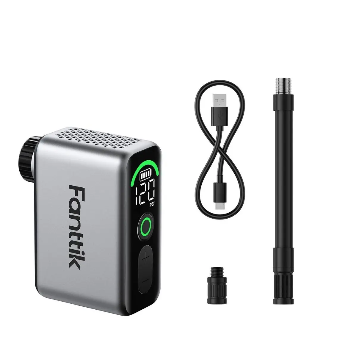 Fanttik X10 Ace Tiny Mini Electric Bike Pump, 120 PSI Compact Air Pump with Presta and Schrader Valve, Fast Inflate Electric Bike Pump Portable for Road Bike summerwins