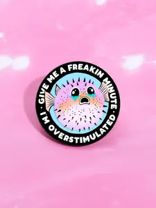 Cute Cartoon Puffy Pufferfish Design Brooch Pin, Fashion Alloy Emblem Badge Decoration for Daily Clothing Decor, Trendy All-match & Exquisite Brooch for Birthday Gift, Jewelry