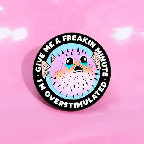 Cute Cartoon Puffy Pufferfish Design Brooch Pin, Lapel Brooch, Fashion Alloy Emblem Badge Decoration for Daily Clothing Decor, Trendy All-match & Exquisite Brooch for Birthday Gift, Jewelry