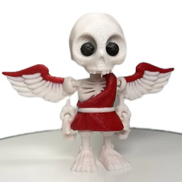 Cupid Skelly Flexi Figurine- Articulated Valentine’s Day fidget figurine perfect for the season!