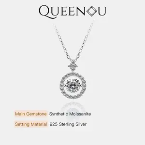 【237】New Year Promo Elegant Sterling Silver Synthetic Moissanite Necklace – Timeless Design for Wedding, Anniversary, or Birthday Gift. Fashionable and Classic Jewelry, Perfect for Special Occasions, Romantic Gifts, and Everyday Elegance.