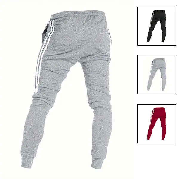 Men's Side Stripe Design Sweatpants Below the Ankle Combining Casualness and Comfort Must Have for Solo Outings Men's Side Stripe Design Sweatpants Below the Ankle Combining Casualness and Comfort Must Have for Solo Outings