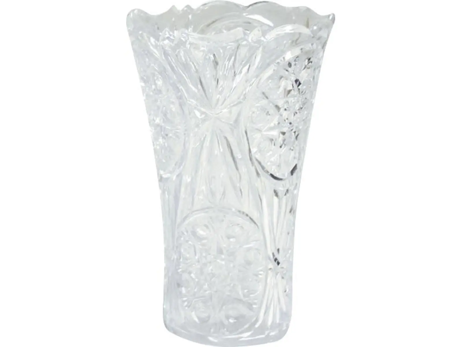 Clear Plastic Rose 3 Vase