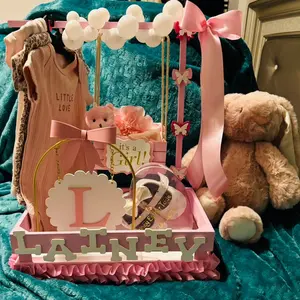 Flowers and Crafts Personalized Gift Set for all occasions - Perfect for Baby Shower, Birthdays, and Other Celebrations