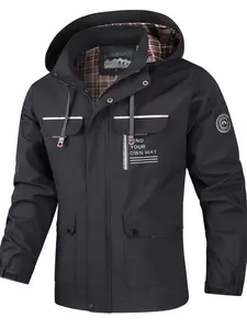 Men's Spring & Fall Jacket, Thin Windbreaker Coat, Hiking and Outdoor Casual Sports Jacket, Lightweight Outerwear for Men
