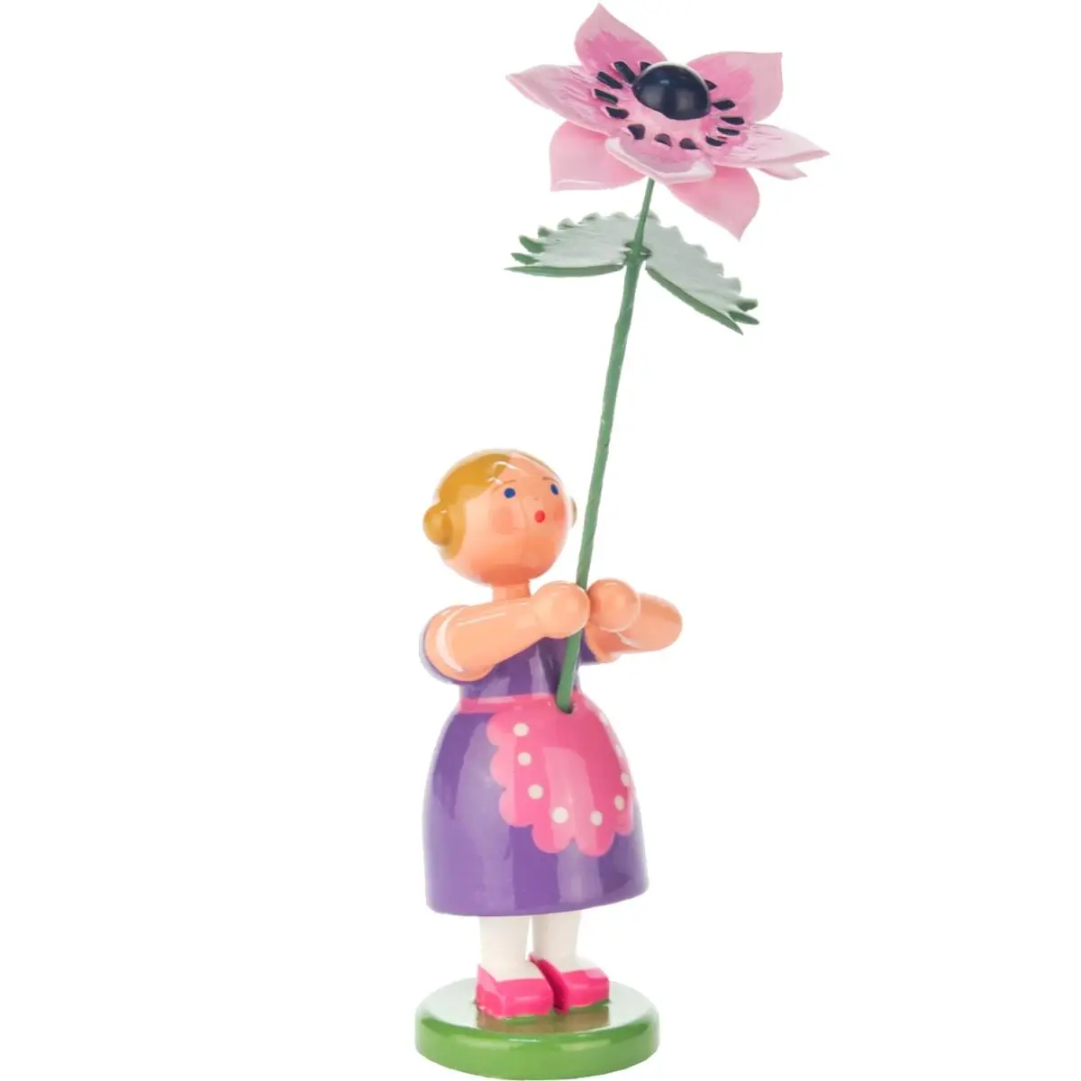 Alexander Taron 013-2009 Dregeno Easter Ornament, Violet Flower Girl Festive Home Decoration