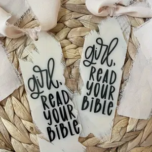 2pcs Reading Bible bookmarks, acrylic faith bookmarks, Bible bookmarks, Book Accessories
